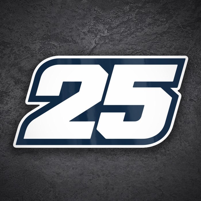 Car & Motorbike Stickers: Raúl Fernández Number 25 MotoGP