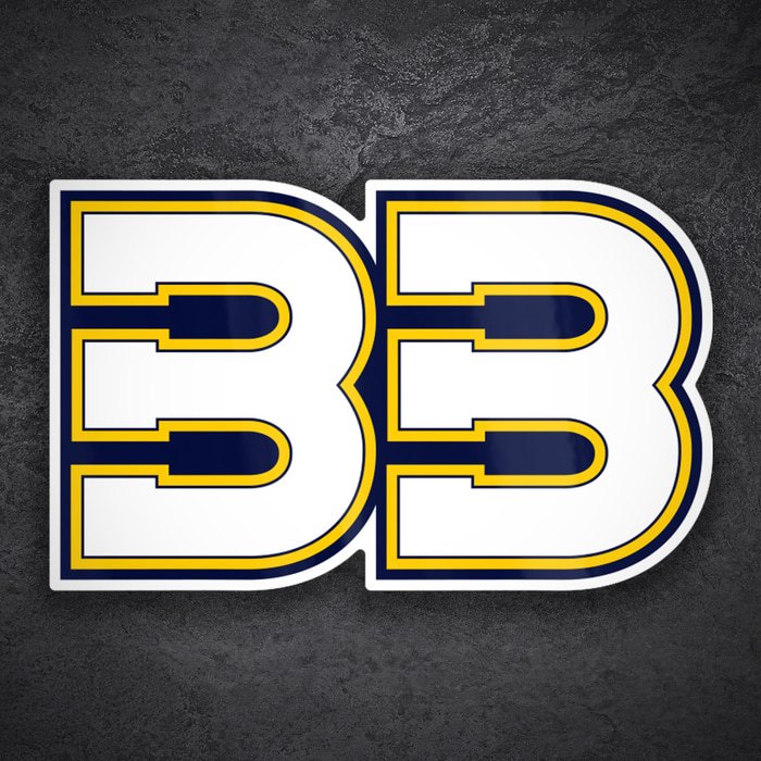 Car & Motorbike Stickers: Brad Binder Number 33 in Bold Format