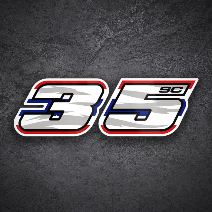 Car & Motorbike Stickers: Somkiat Chantra Number 35 MotoGP