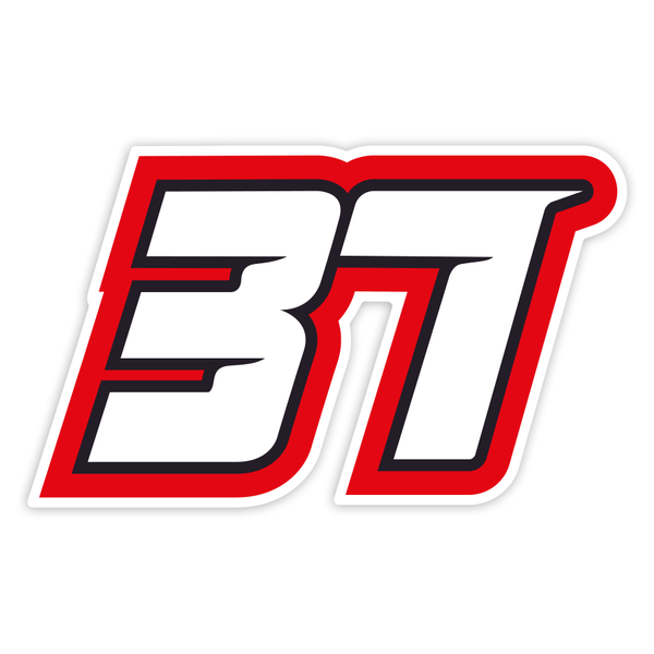 Car & Motorbike Stickers: Pedro Acosta Number 37