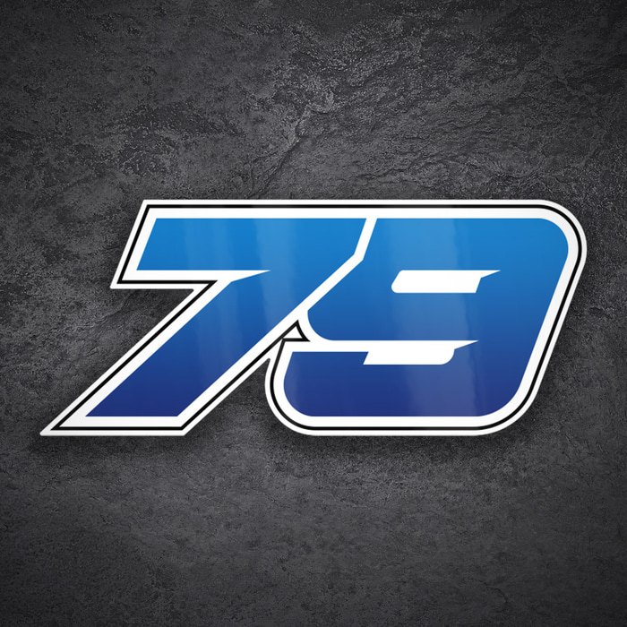 Car & Motorbike Stickers: Number 79 MotoGP Ai Ogura
