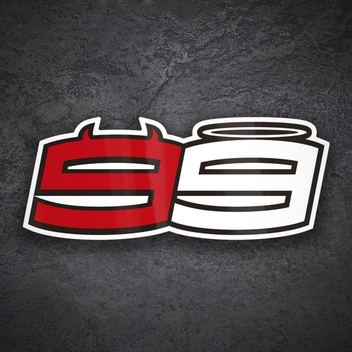 Car & Motorbike Stickers: Number 99 MotoGP Jorge Lorenzo