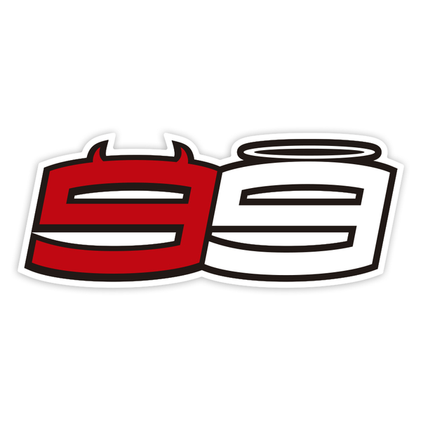 Car & Motorbike Stickers: Number 99 MotoGP Jorge Lorenzo