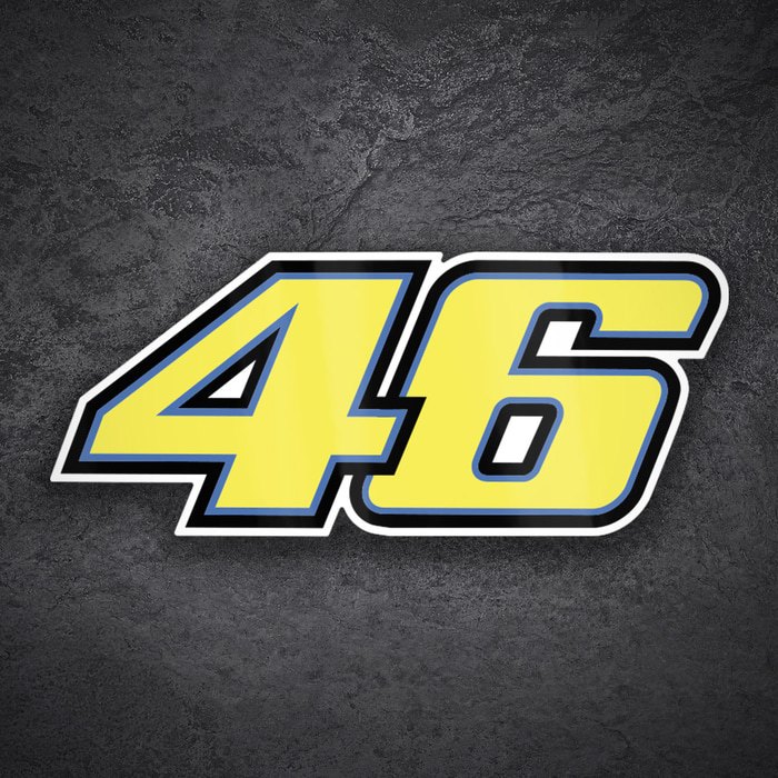 Car & Motorbike Stickers: Number 46 MotoGP Valentino Rossi