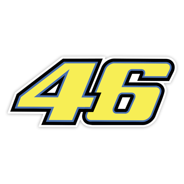 Car & Motorbike Stickers: Number 46 MotoGP Valentino Rossi