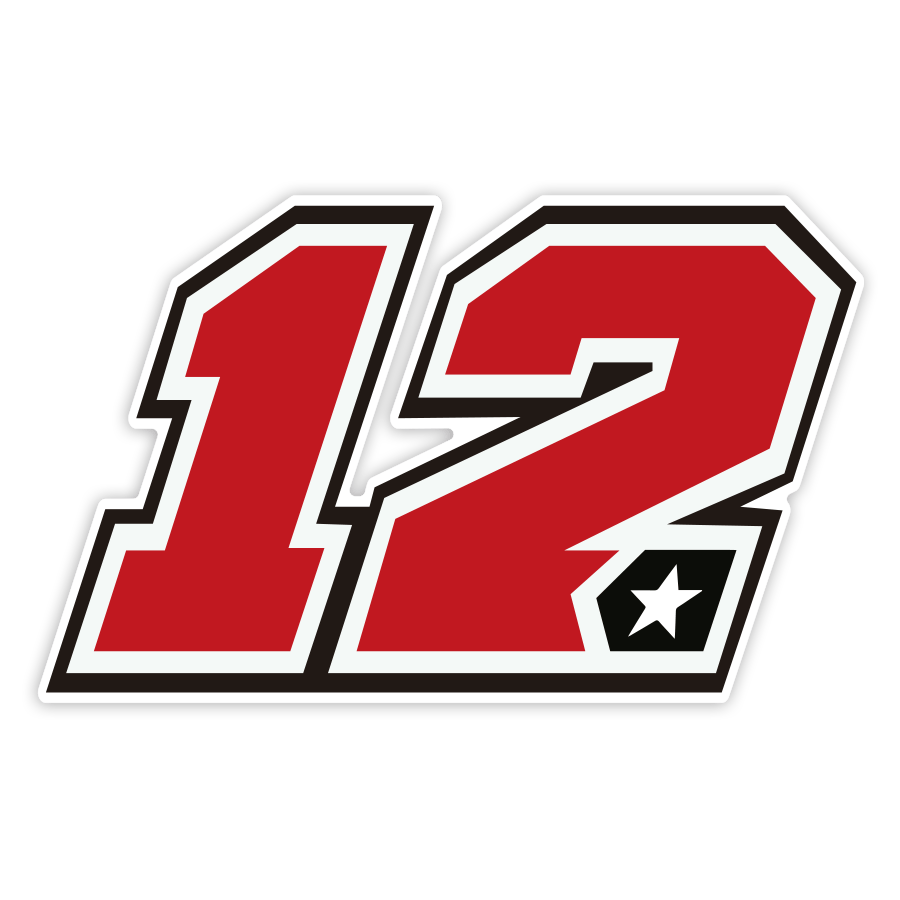 Car & Motorbike Stickers: Number 12 MotoGP