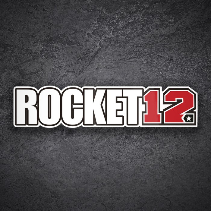 Car & Motorbike Stickers: Rocket 12 Racing Number Sticker