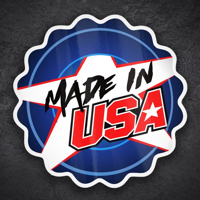 Car & Motorbike Stickers: Made in USA Racing Style