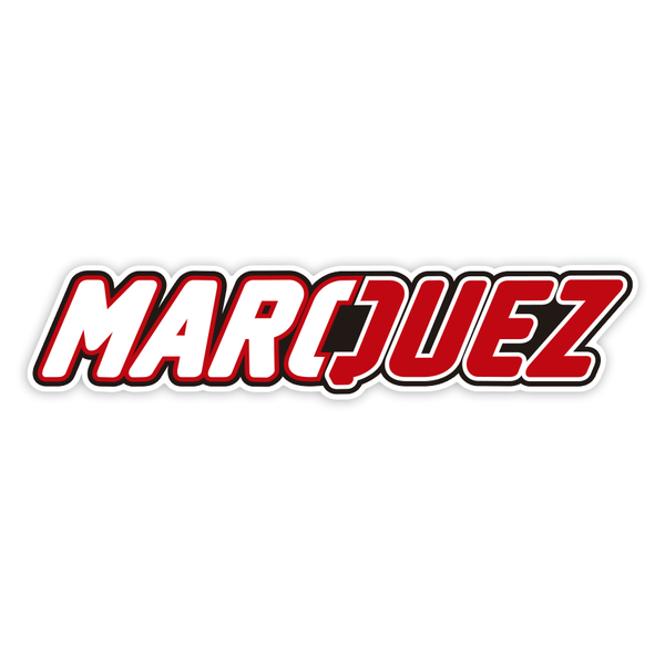 Car & Motorbike Stickers: M&aacute;rquez in Uppercase Letters
