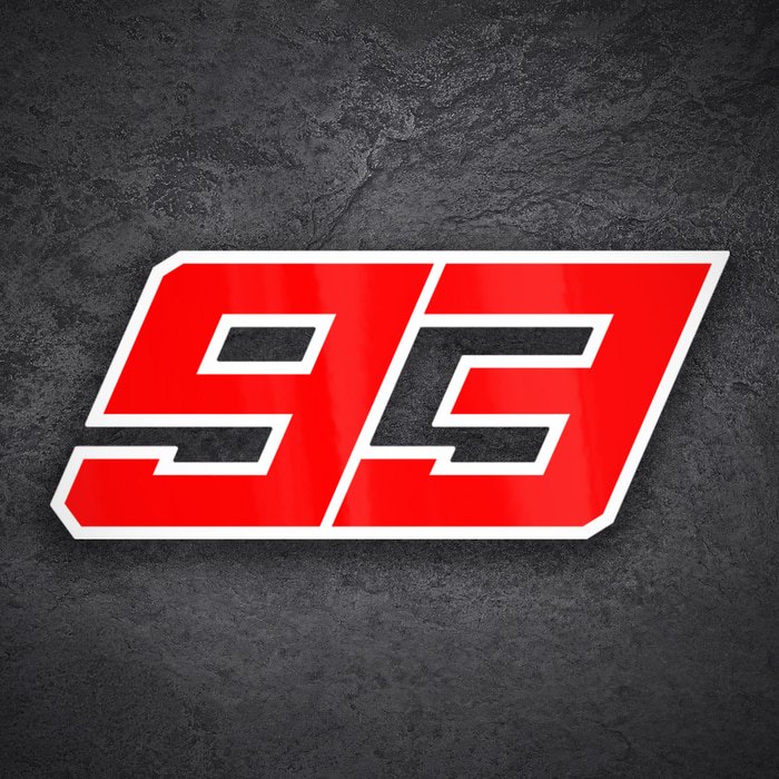 Car & Motorbike Stickers: Number 93 MotoGP Marc Márquez