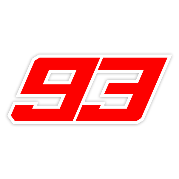 Car & Motorbike Stickers: Number 93 MotoGP Marc Márquez