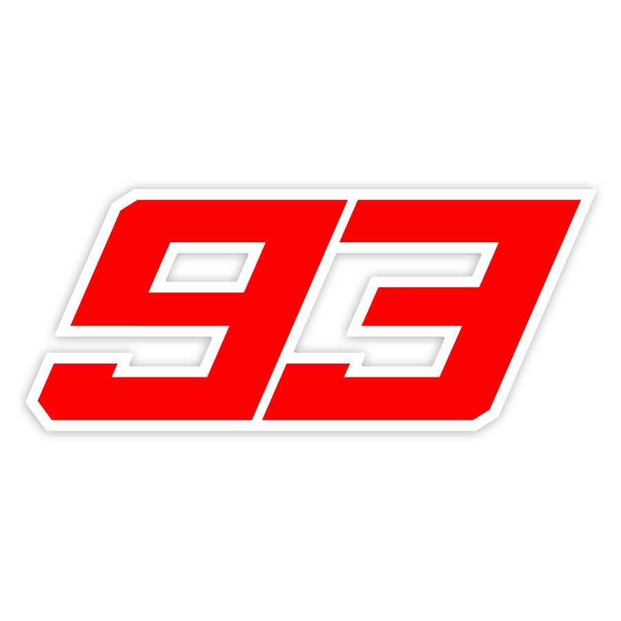 Car & Motorbike Stickers: Number 93 MotoGP Marc Márquez
