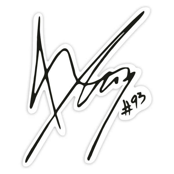 Car & Motorbike Stickers: Signature MotoGP Marc Márquez 93