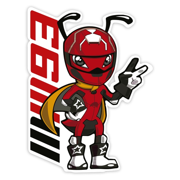 Car & Motorbike Stickers: Ant MM93 by Marc M&aacute;rquez