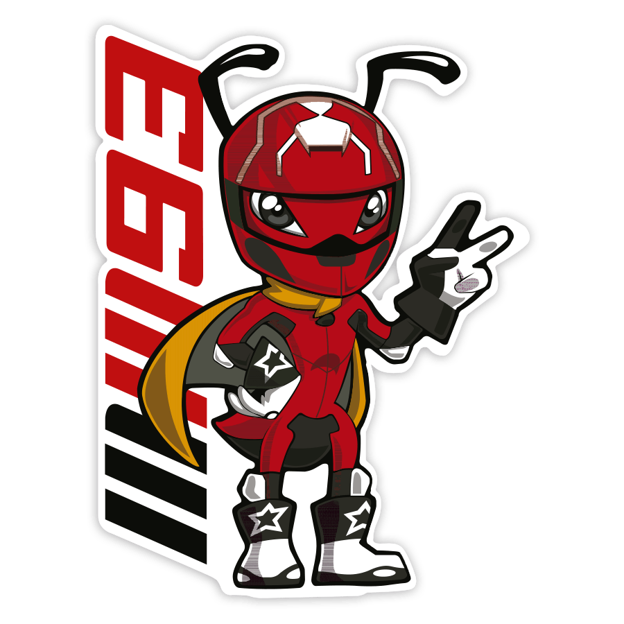 Car & Motorbike Stickers: Ant MM93 by Marc M&aacute;rquez