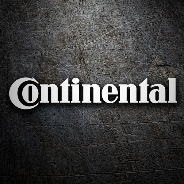 Car & Motorbike Stickers: Continental with Circular Typography