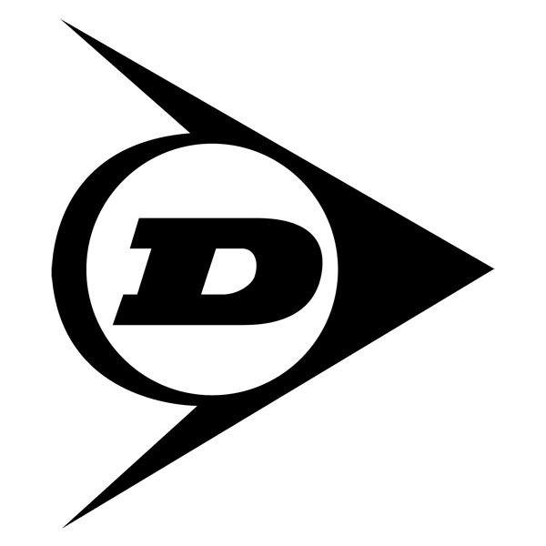 Car & Motorbike Stickers: Dunlop Logo in Circle with Triangle