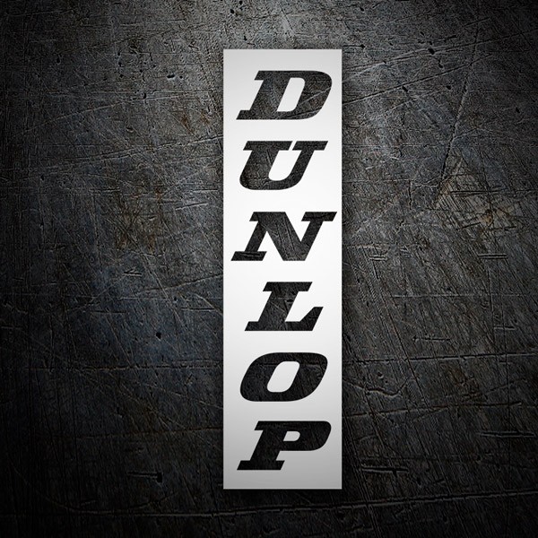 Car & Motorbike Stickers: Dunlop Negative Vertical