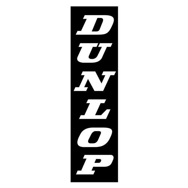 Car & Motorbike Stickers: Dunlop Negative Vertical