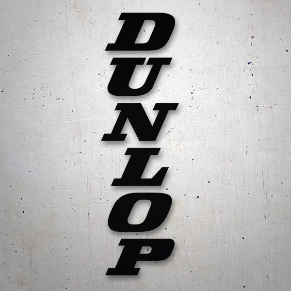 Car & Motorbike Stickers: Dunlop Vertical