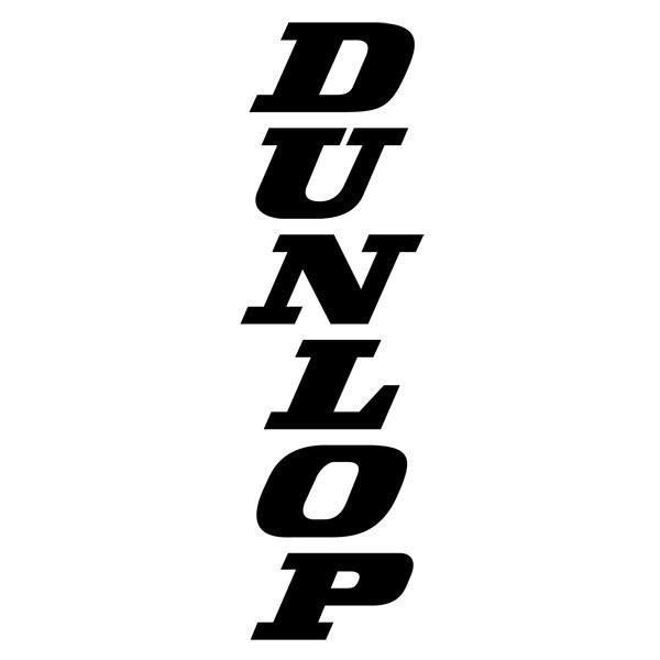 Car & Motorbike Stickers: Dunlop Vertical