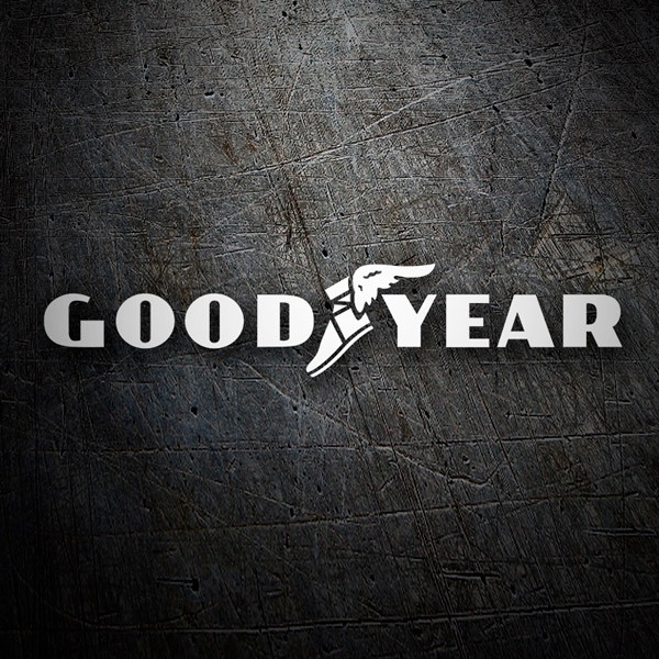 Car & Motorbike Stickers: Classic Good Year Logo with Wing