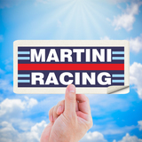 Car & Motorbike Stickers: Martini Racing with Blue and Red Stripes 4