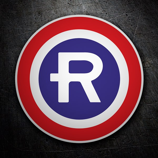 Car & Motorbike Stickers: Repsol with Stylized 'R'