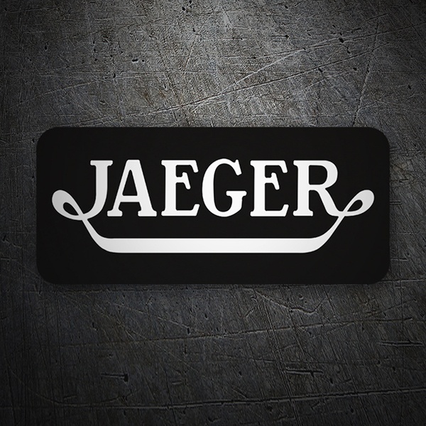 Car & Motorbike Stickers: Jaeger with Curved Ornaments