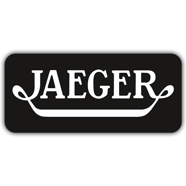 Car & Motorbike Stickers: Jaeger with Curved Ornaments