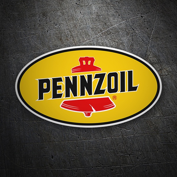 Car & Motorbike Stickers: Pennzoil with Oval Logo
