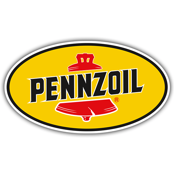 Car & Motorbike Stickers: Pennzoil with Oval Logo