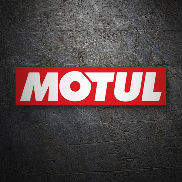 Car & Motorbike Stickers: MOTUL in Uppercase Letters with Varied Sizes