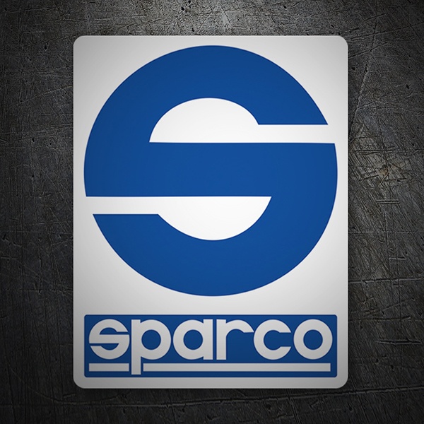 Car & Motorbike Stickers: Sparco Logo in Stylized Circular Design