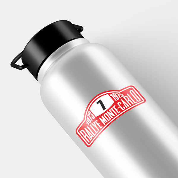 Car & Motorbike Stickers: Number 7 with Rallye Monte-Carlo Text 1973