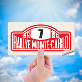 Car & Motorbike Stickers: Number 7 with Rallye Monte-Carlo Text 1973 4