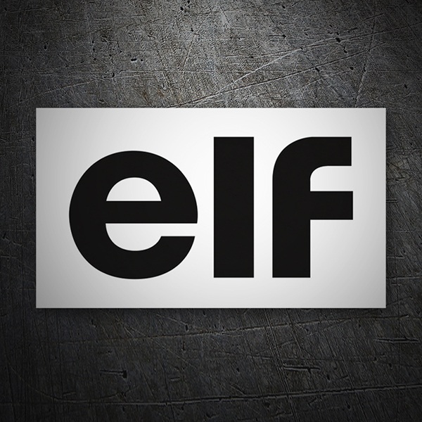 Car & Motorbike Stickers: Elf in Modern Typography