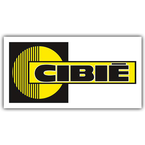 Car & Motorbike Stickers: Cibie white background