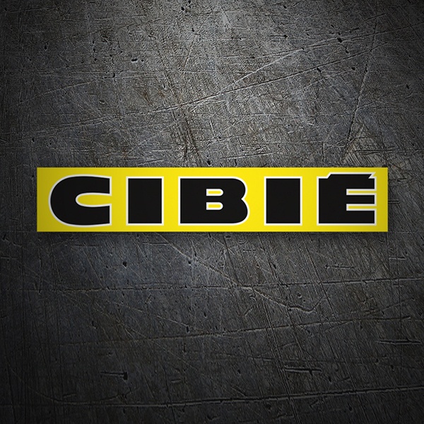 Car & Motorbike Stickers: Cibie with Large Bold Letters
