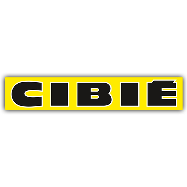 Car & Motorbike Stickers: Cibie with Large Bold Letters