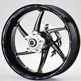 Car & Motorbike Stickers: Kit rim stripes Suzuki GSX R750 4