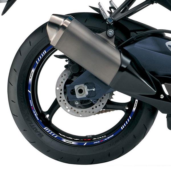 Car & Motorbike Stickers: Kit rim stripes sticker Suzuki GSX R750