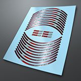 Car & Motorbike Stickers: Kit rim stripes sticker Ducati 899 Panigale 3