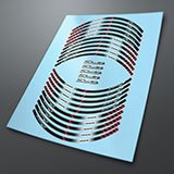 Car & Motorbike Stickers: Kit rim stripes Suzuki Bandit 3