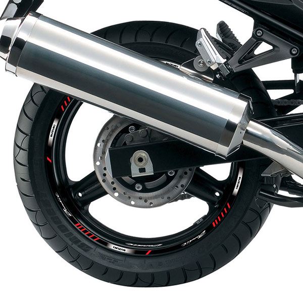 Car & Motorbike Stickers: Kit rim stripes sticker Suzuki Bandit
