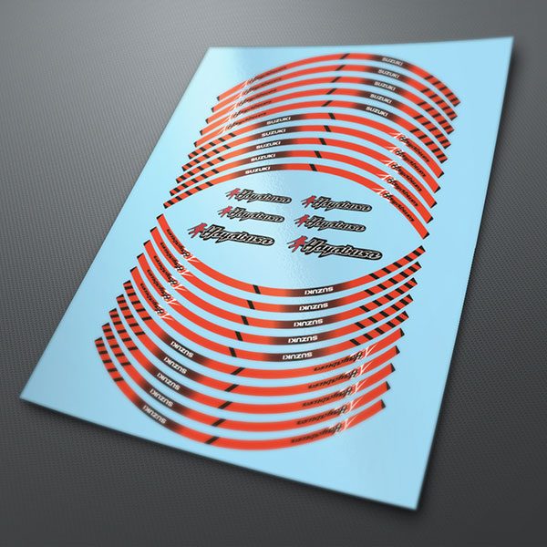 Car & Motorbike Stickers: Kit rim stripes Suzuki Hayabusa