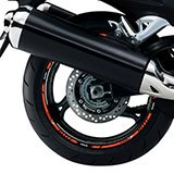 Car & Motorbike Stickers: Kit rim stripes sticker Suzuki Hayabusa 5