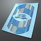 Car & Motorbike Stickers: Kit rim stripes sticker BMW HP4 3