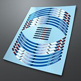 Car & Motorbike Stickers: Kit rim stripes Suzuki GSX R750 Factory Racing 3