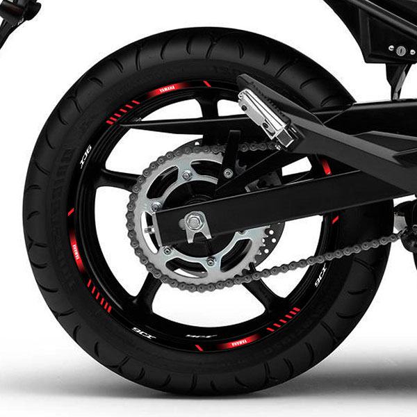 Car & Motorbike Stickers: Kit rim stripes sticker Yamaha XJ6